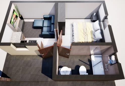 1 Bedroom 1 Bathroom