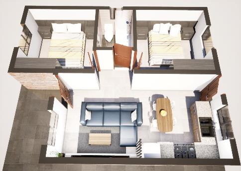 2 Bedroom 1 Bathroom